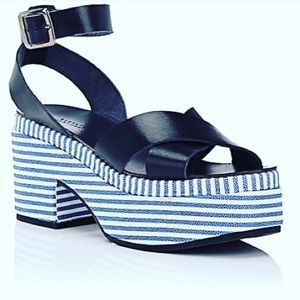 Barney’s New York Leather Strap Platform